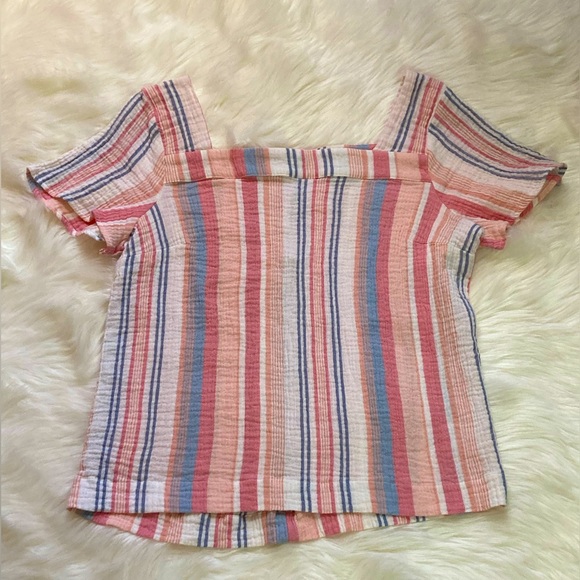 Angels Tops - Angels Blush Beach Tone Stripe Blouse!